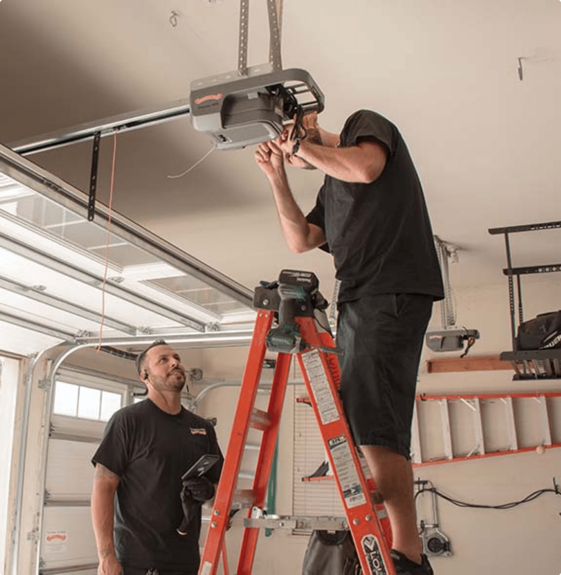 garage door opener repair in Lake Charles LA by professional technician